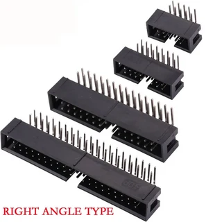 2.54MM 피치 FC/DC3 6/8/10/12/14/16/20/24/26/30/34/40/50 핀 위치 암 IDC 소켓 커넥터 리본 케이블 수, 01 10PCS, 03 12P, 03 RIGHT ANGLE TYPE