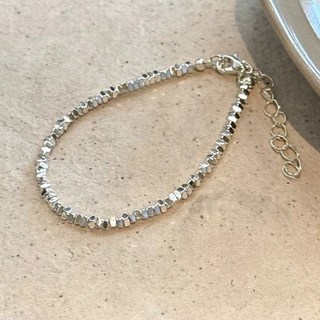 鴻利首飾廠 滿天星珍珠碎銀子串珠手鏈 新款冷淡風輕奢高級感手飾