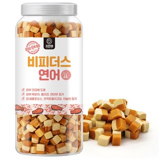 자연애보틀 유산균 장&피부 강아지 고양이 영양간식, 연어_유산균샌드, 1개, 500g