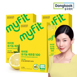 동국제약 마이핏 이보영 100% 유기농 레몬즙 NFC 원액 스틱, 20g, 42개
