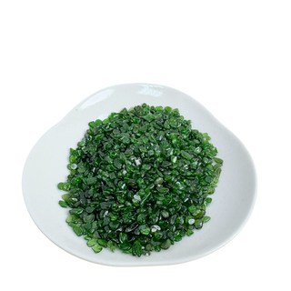 綠透輝碎石 100g裝 原石 水晶石 消磁淨化 能量造景 天然水晶 聚寶盆魚缸 開運, 綠透輝