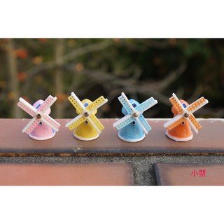 花樣渼栽盆栽生活館 風車公仔 模型 (園藝裝飾) - 盆栽裝飾 園藝擺件, 風車-粉(中), 粉