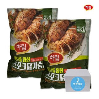 하림 닭가슴살 허브를 입힌 스모크 닭가슴살 냉장 닭가슴살, 100g, 18개