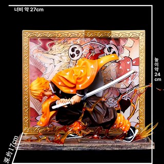 귀멸의 칼날 피규어 코쿠시보 요리이치 귀칼 미니어처, 아가츠마 젠이츠, GK, 1개