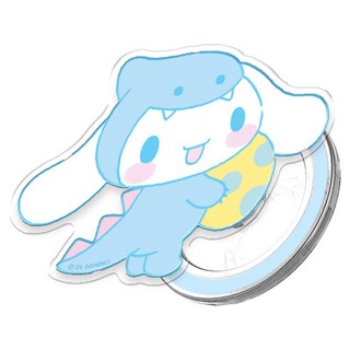 정품 산리오 캐릭터즈 투명 맥세이프 그립톡 + 자석링, 1개, 다이노 - 시나모롤