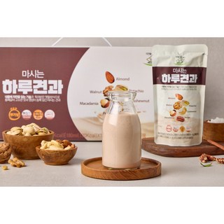 담담 자연을 두번 담다 6종 혼합견과 마시는 하루견과, 15개, 180ml