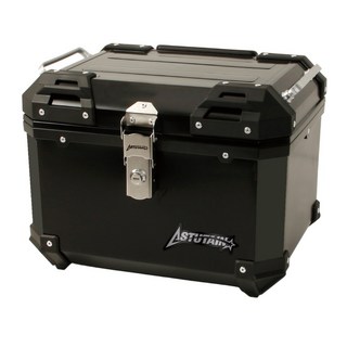 阿斯圖坦 Astutain 45L 塑合金烤漆機車後箱 – 機車後備箱 機車置物箱 機車行李箱(黑), 黑