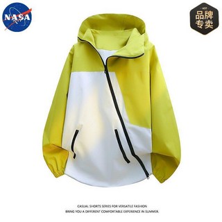 NASA 品牌 三防衝鋒衣 男女情侶戶外運動登山連帽夾克外套