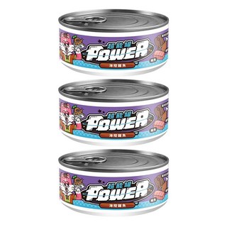 COUCH POTATO 沙發馬鈴薯 Power 超能貓咪主食罐 海陸雞魚 80g, 3罐