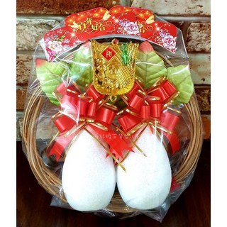 一生一世 好彩頭 菜頭 桶圈 組 入厝用品 開幕用品 送禮祝賀 裝飾, 1個, 紅色