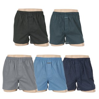 제임스딘 남성용 모던 체크 순면 트렁크 5P