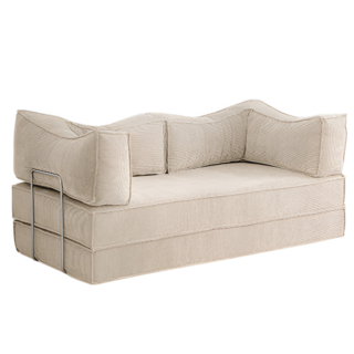 데일리유즈 빈티지 접이식 소파베드 모듈 소파 침대 레트로 쇼파베드, 베이지