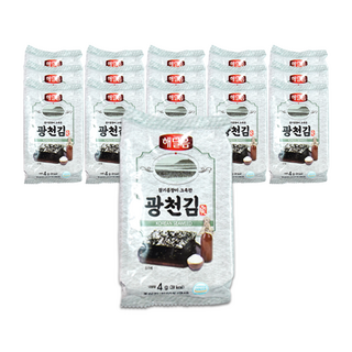 진짜 맛있는 해달음 광천 도시락김, 32개, 4g