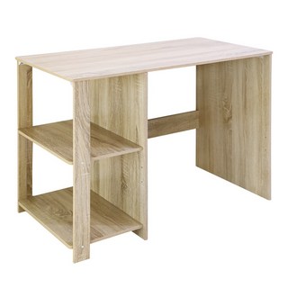 Akira 極簡風自然木紋開放式收納書桌DE019 電腦桌 辦公桌 工作桌, 漂流木紋