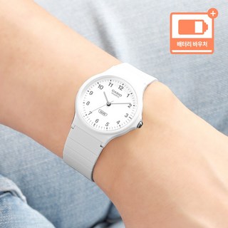 카시오 저소음 아날로그 팝 컬러 수험생 시험용 공용 생활방수 수능시계 + 배터리 바우처