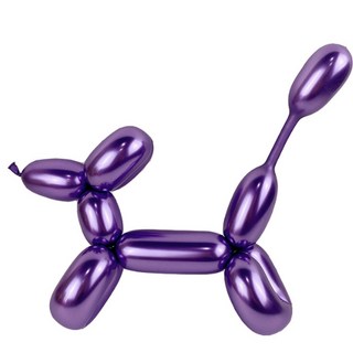 파리스 260 요술풍선 강아지만들기, 100개, 크롬 퍼플