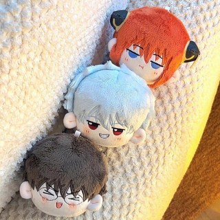 抱漫閣 銀魂週邊 坂田銀時 神樂 志村新八 10cm 糰子娃娃 可愛 Q版 玩偶, 1個, 神樂小糰子,8cm0.05kg