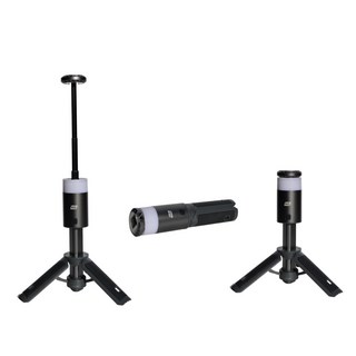 트랜스폼 랩스 캠핑랜턴 휴대용 충전식 LED 스탠드 포함, 1개, 블랙