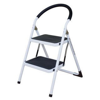 兩層摺疊梯凳，防滑踏板，舒適握把，居家安全必備, 1個