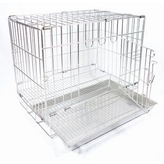 優旺寵物 台灣製 (304#級) 狗籠 貓籠 兔籠, 1個, 1.5尺(單門)活動摺疊式不銹鋼籠