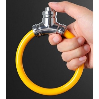 잠금장치 자전거 현관문 열쇠키 자물쇠 도어락, 1개, 블랙