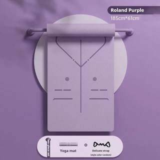 여성용 요가 매트 미끄럼 방지 필라테스 피트니스 방음 충격 저항 집운동, [01] 40x80 센치메터, [03] 보라색, 1개