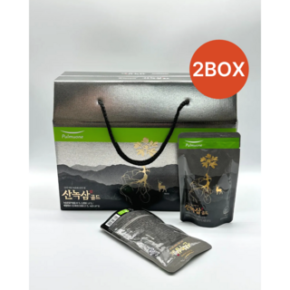 [풀무원녹즙] 산이내린 녹용과 삼의 힘 1box(100mlx30포), 60개, 100ml