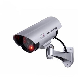 실외 주차장 LED 가짜 CCTV 업소용 시시티비 무선 진짜같은가짜 감시 가정용 방범용 인형 현관 모형 모조, 1개