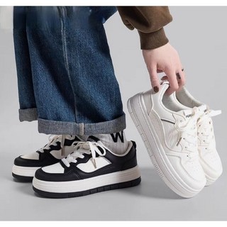 ［MUSE ］台灣出貨！經典小白鞋 黑白版鞋 厚底鞋 厚底板鞋