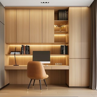 닥터씽크 라홈 서재 붙박이장 30cm, 2.카멜 베이지