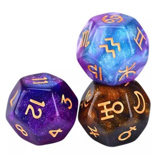 보스케 별자리 점성술 주사위 아스트로 다이스 / 해설서포함 타로주사위, 4.불투명 투톤, 1개