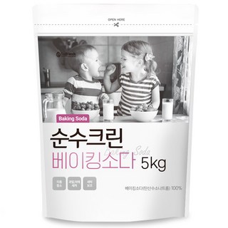 순수크린 베이킹소다 5kg 파우치 1등급원료사용 천연세탁세제 대용량 다목적 주방세제, 1개