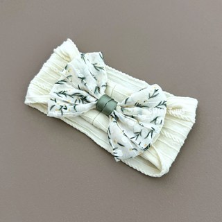 Sweet Twins 台灣現貨 超彈力碎花蝴蝶結寶寶髮帶 提花嬰兒髮帶 寶寶髮飾 嬰兒頭飾 新生兒髮帶