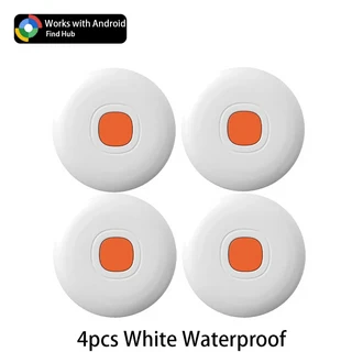 안드로이드와 호환되는 파인드 허브 트래커 구글 마이 에어태그 키체인 스마트 라이프 차량 위치 추적기, 04 w-4Pcs Google White
