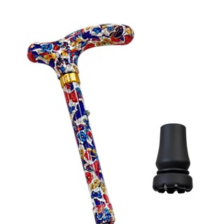 효다함 꽃길 어르신 지팡이, 나비꽃, 1개