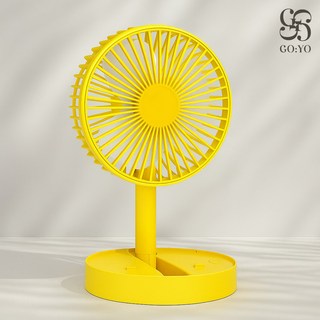 픽템 고요2 무선 저소음 높이조절 탁상용 선풍기 GO:YO2, 옐로우