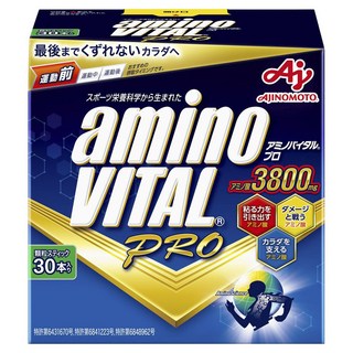 AJINOMOTO 味之素 aminoVITAL Amino Vital Pro胺基酸補充粉 3800mg 30條入, 1盒, 132g