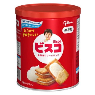 glico 格力高 Bisco 保存罐 30入, 123.6g, 1罐