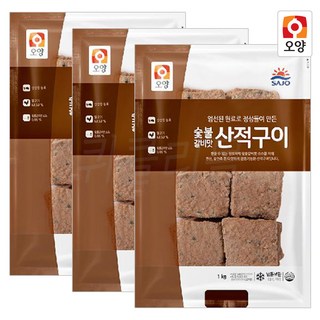 사조오양 숯불구이맛 고기산적 1kg, 3개
