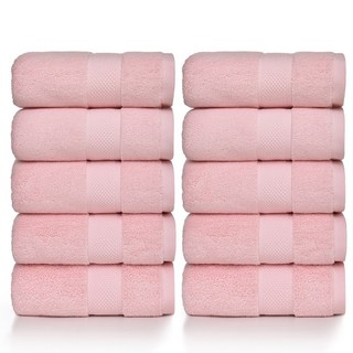 록신 호텔 피크닉 수건 200g 40수 코마사 10종세트, 10개, 라이트핑크