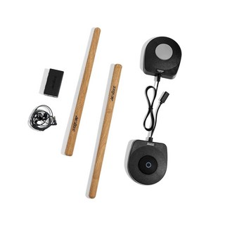 에어로밴드 전자 드럼 세트 포켓드럼2 MAX 2025 에어 스틱 & 페달 블루투스 어댑터 언제 어디서나 연주 8가지 톤 및 USB 미디 청소년 성인 드러머 선물(이어폰 포함), AeroBand 전자 드럼 세트 PocketDrum2, 1개