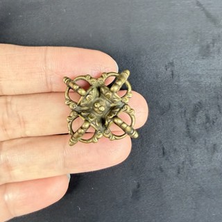 황동 미니어처 십자가 다이아몬드 펜던트 열쇠고리 가방 장식