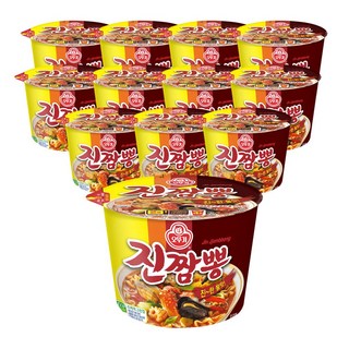 오뚜기 진짬뽕 큰컵라면 115g 12개