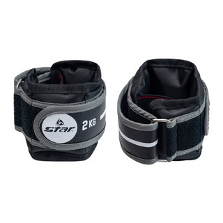 스타 모래주머니 철주머니 1kg~5kg 손목 발목, 이지중량밴드 2kg(1kg x 2개)