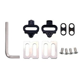 自行車公路夾闆組單車騎行鞋鎖鞋鎖片紅黃兩色腳踏扣片6度 騎行鞋卡踏 公路車扣片 鞋底闆 鞋底扣片 公路車卡踏扣片, 山地底SPD鎖片, 1個