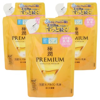 하다라보 고쿠쥰 프리미엄 히알루론 로션 리필용, 3개, 140ml