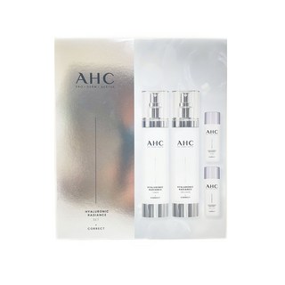 AHC B5玻尿酸保濕神仙水乳液套組，化妝水乳液禮盒，韓國原裝進口，全新包裝現貨供應, 1個, 4件套組 (現貨供應)