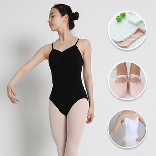 발롱 1043 발레복 레오타드 타이즈 슈즈 세트 성인용>>발레복