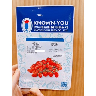 農友夏珠番茄種子 原包裝1000粒 小番茄種子 紅蕃茄種子, 1個, 分包裝200粒