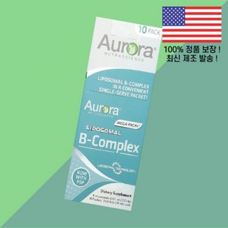 오로라 뉴트라사이언스 리포좀 리포솜 리포조말 B 콤플렉스 10포 각 0.68온스 20ml Aurora Nutrascience Liposomal Complex 10 Packets, 오로라 뉴트라사이언스 리포좀 리포솜 리포조말 B 콤플렉